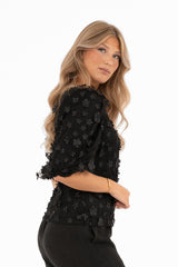 Capri Collection Chateau pusero - musta - juhlapaita - naisten vaatteet - IHANA Store - kotimainen verkkokauppa - lifestyle - naisten pukeutuminen