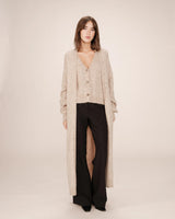 Grace & Mila Santiago neuletakki - beige - pitkät neuletakit - naisten muoti - lifestyle - IHANA Store