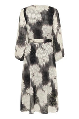 InWear Basiral kietaisumekko - musta kuvioitu - naisten juhlavaatteet - muoti - lifestyle - IHANA Store