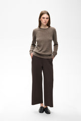 InWear Gincette Cropped housut - ruskea - collegehousut- naisten vaatteet - alaosat - vapaa-ajan vaate - IHANA Store - lifestyle