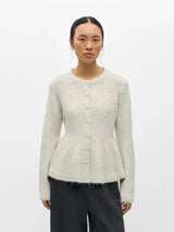 Object Saggia Peplum neuletakki - luonnonvalkoinen - neuletakit - naisten muoti - pukeutuminen - lifestyle- IHANA Store