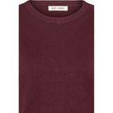 Rue de Femme Softy Sorrel neule pitkähihainen - viininpunainen - naisten muoti - vaatteet - pukeutuminen - villaton neule - lifestyle - IHANA Store