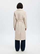 Selected Femme Rosa Boucle villakangastakki - beige - naisten vaatteet - takit - muoti - lifestyle - IHANA Store