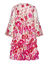 YAS Flowering mekko - pinkki - fuksia - naisten juhlamekot - muoti - pukeutuminen - lifestylemyymälä- IHANA Store - kotimainen verkkokauppa