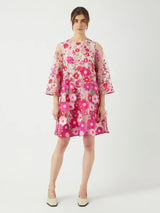 YAS Flowering mekko - pinkki - fuksia - naisten juhlamekot - muoti - pukeutuminen - lifestylemyymälä- IHANA Store - kotimainen verkkokauppa