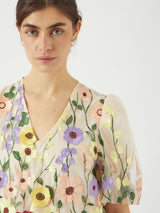 YAS Flowerings mekko - monivärinen - naisten juhlamekot - muoti - pukeutuminen - lifestylemyymälä- IHANA Store