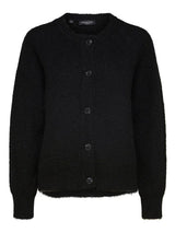 Selected Femme lulu neuletakki lyhyt - musta - yläosat - neuleet ja neuletakit - vaatteet - IHANA Store - lifestyle