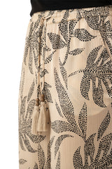 Capri Collection Lush housut - beige /kuvioitu - leveälahkeiset housut - naisten housut - muoti - lifestyle - IHANA Store - kotimainen verkkokauppa