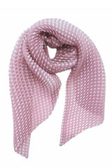 Lasessor Milka pliseehuivi - roosa - pilkullinen -  naisten asusteet - muoti - lifestyle - IHANA Store - kotimainen verkkokauppa