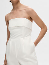 Selected Femme Vinelle haalari - valkoinen - naisten vaatteet - jumpsuit - hihaton - juhlavaatteet - IHANA Store - lifestylemyymälä