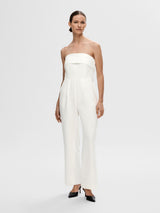Selected Femme Vinelle haalari - valkoinen - naisten vaatteet - jumpsuit - hihaton - juhlavaatteet - IHANA Store - lifestylemyymälä