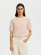 Selected Helen neule - roosa - naisten muoti  - vaatteet - pukeutuminen - lifestyle - IHANA Store - kotimainen verkkokauppa