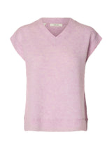 Selected Lulu brushed neuleliivi - lila - neuleliivit - alpakkasekoite - naisten muoti - lifestyle- IHANA Store - kotimainen verkkokauppa