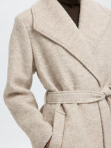 Selected Femme Rosa Boucle villakangastakki - beige - naisten vaatteet - takit - muoti - lifestyle - IHANA Store