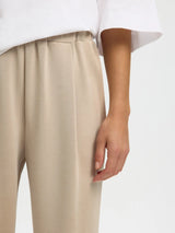 Selected Tenny collegehousut - beige -  naisten housut - naisten muoti - lifestylemyymälä - IHANA Store - kotimainen verkkokauppa