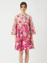YAS Flowering mekko  - pinkki - fuksia - naisten juhlamekot - muoti - pukeutuminen - lifestylemyymälä- IHANA Store - kotimainen verkkokauppa